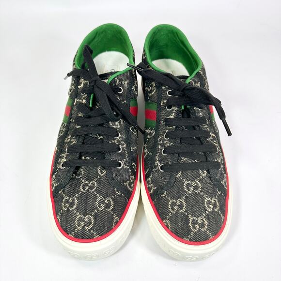 Gucci Denim Tennis 1977 Low Top Sneaker - Men’s 13.5 - Picture 4 of 8